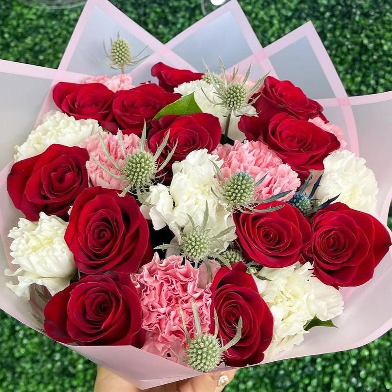 Custom Flower Bouquet in Red