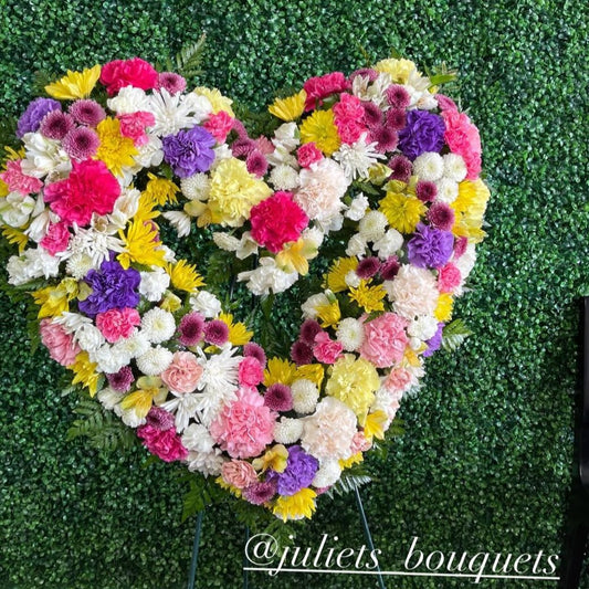 Heart-Shaped Flower Wreath